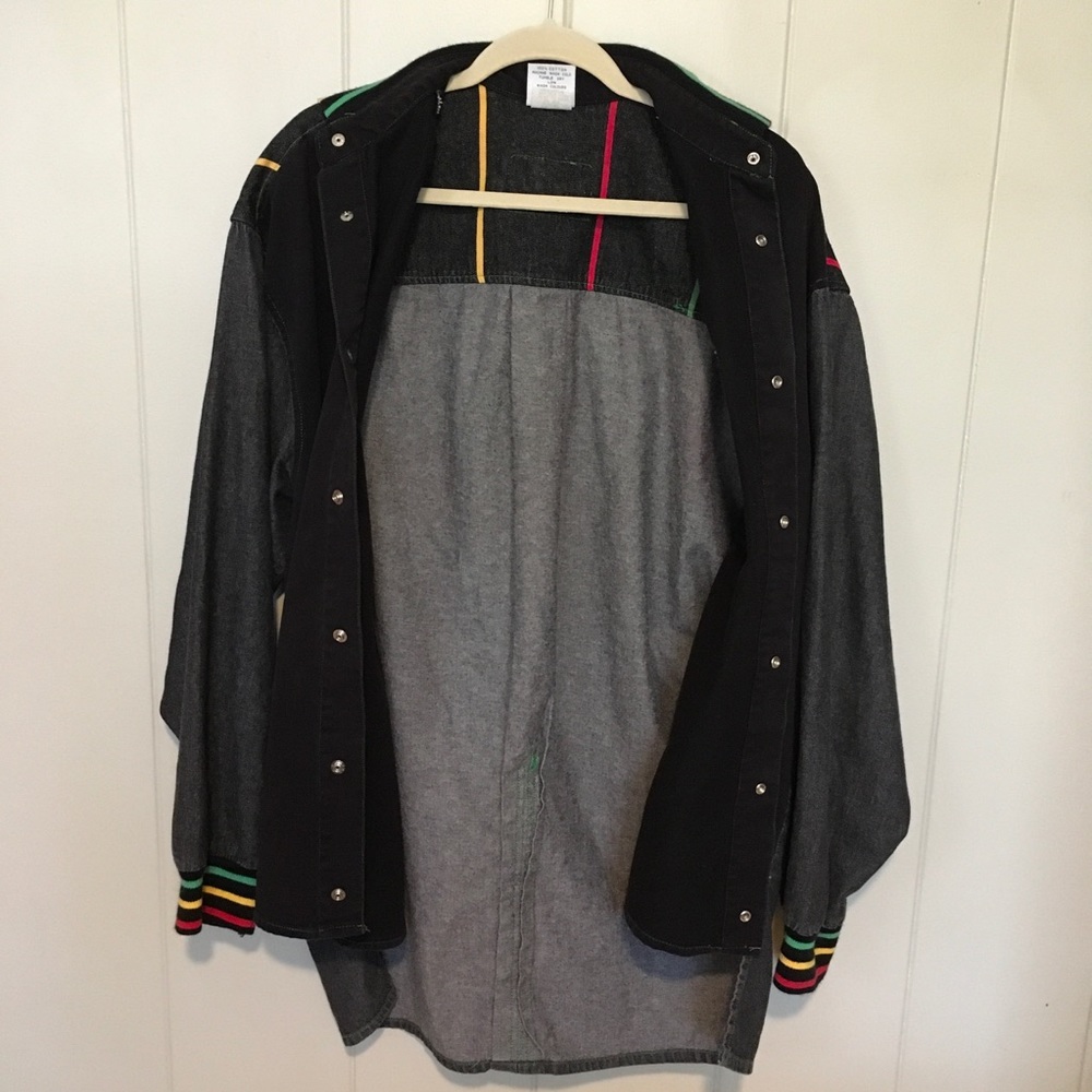 Vintage Cross Colours Long Sleeve Shirt Jacket Size 3 - Gem